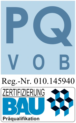 Präqualifikation nach VOB – Zertifizierung Bau, Reg.-Nr. 010.145940